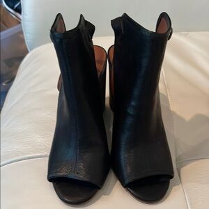 Lucky Brand Black Women's Peep-Toe Ankle Boots
